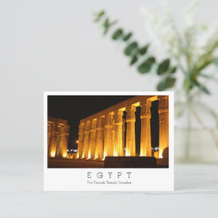Cartão Postal Complexo do Templo de Karnak, Egito, Cartão-postal