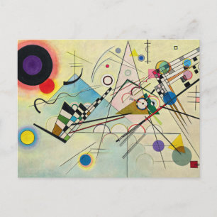 Cartão Postal Composição 8, 1923 por Wassily Kandinsky