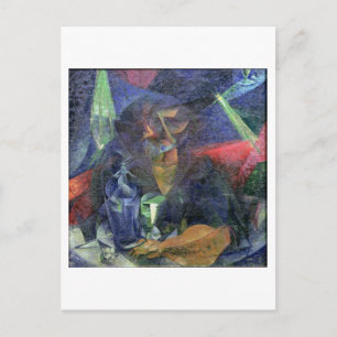 Cartão Postal Composição com a figura de uma mulher, 1912 (óleo 