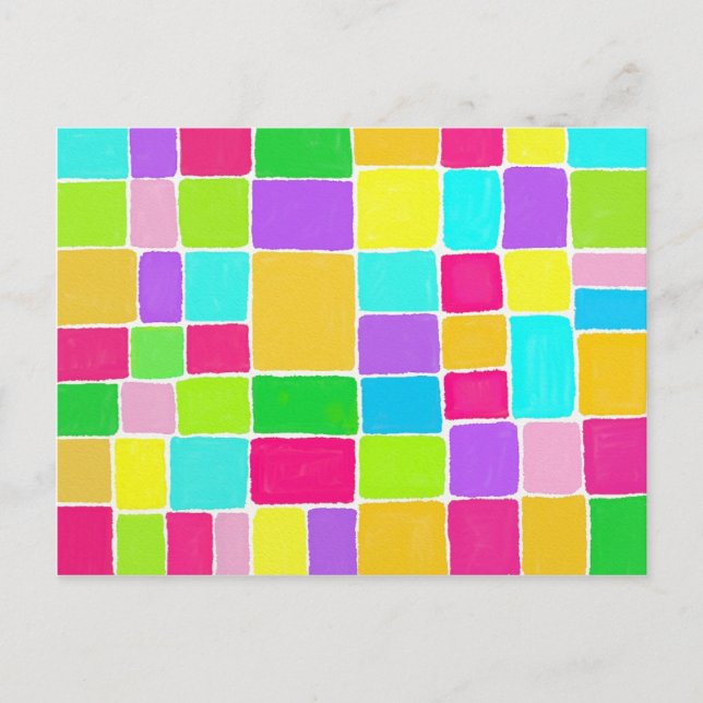 Cartão Postal Composição de Aquarela (Frente)