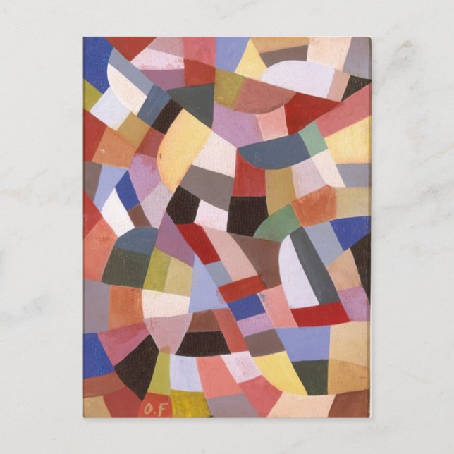 Cartão Postal Composição de Otto Freundlich (Frente)