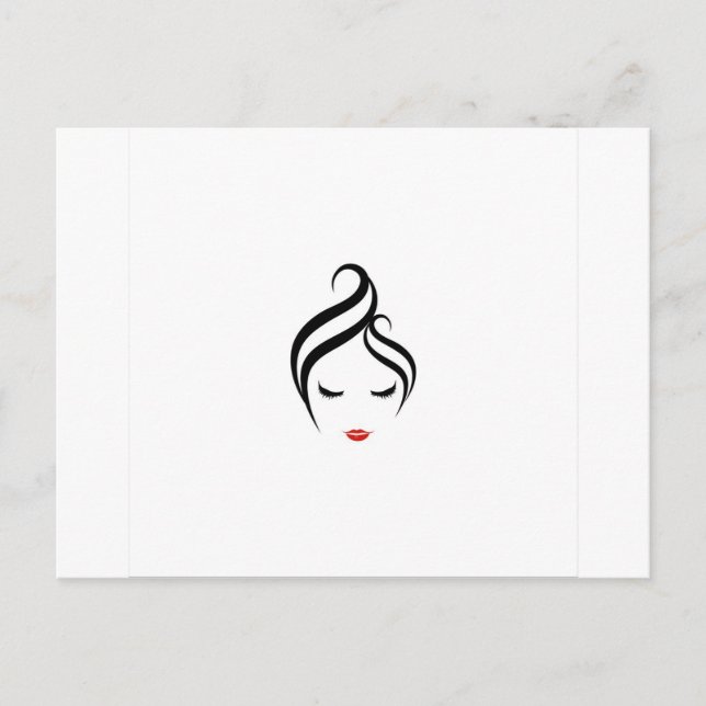 Cartão Postal Composição e estilo de cabelo (Frente)