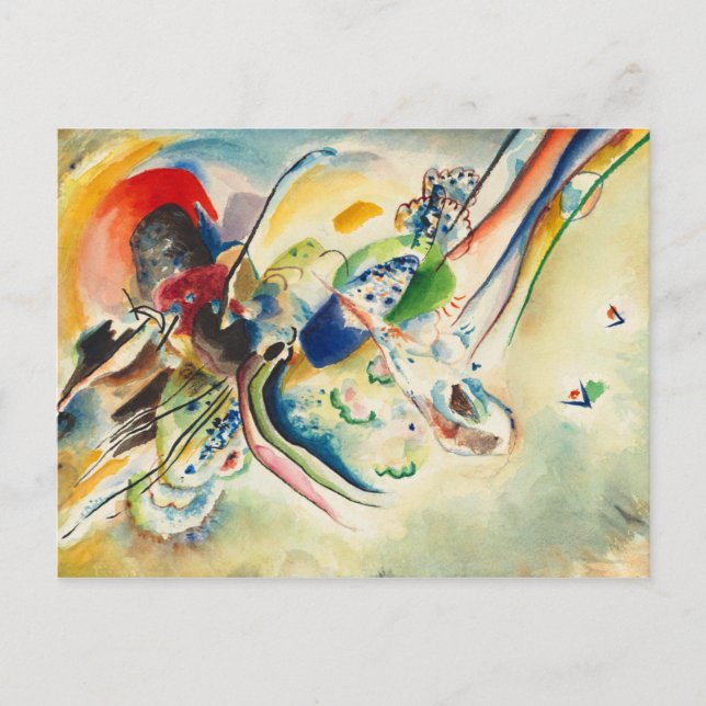 Cartão Postal Composição, Estudo para imagens com duas Manchas V (Frente)