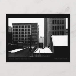 Cartão Postal Composição Urbana de inverno