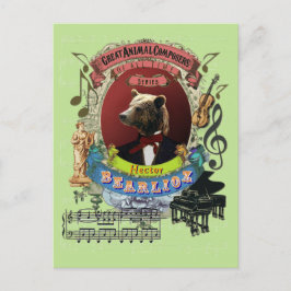 Cartão Postal Compositor de animais do urso Hector Barly