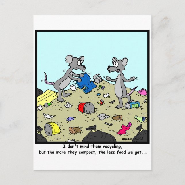 Cartão Postal Compostar é ruim (Frente)