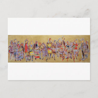 Cartão Postal Comprando Cart Tango estoque a dança retrô da cozi