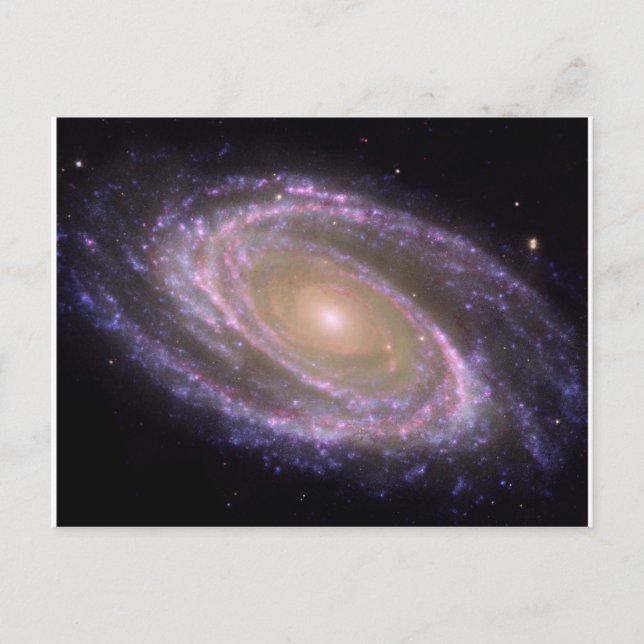 Cartão Postal Comprimento de onda galáxia M81 (Frente)