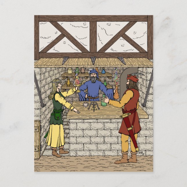 Cartão Postal Compro Apothecary Fantasy (Frente)