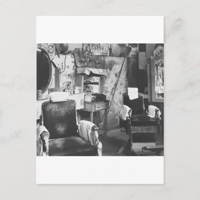 Cartão Postal Compro Atlanta Barber, anos 1930 (Frente)