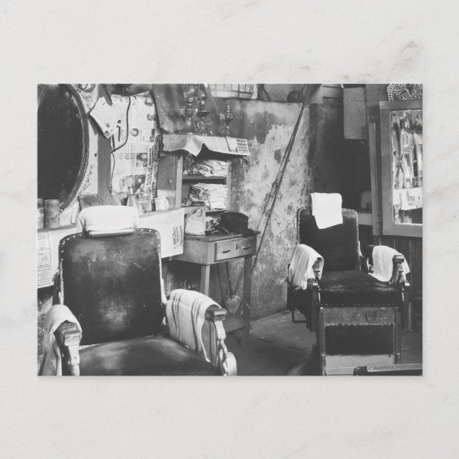 Cartão Postal Compro Atlanta Barber, anos 30 (Frente)