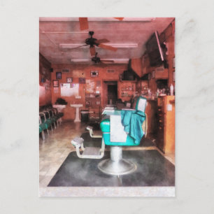 Cartão Postal Compro Barber Com Câmaras De Barber Verde
