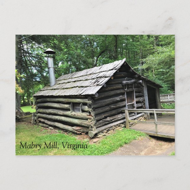 Cartão Postal Compro Blacksmith em Mabry Mill, Virginia (Frente)