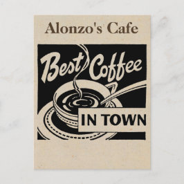 Cartão Postal Compro de Café Personalizado - Latente