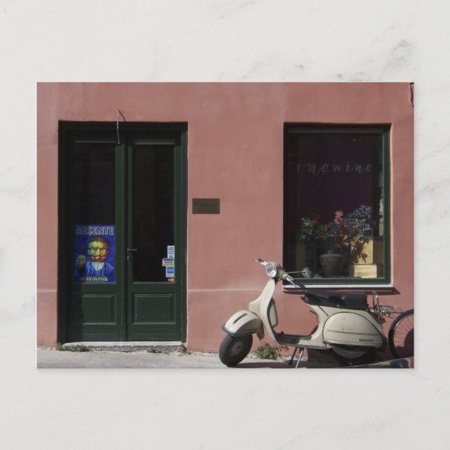 Cartão Postal Compro de vinhos (Frente)