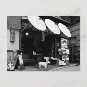 Cartão Postal Compro Umbrella japonês