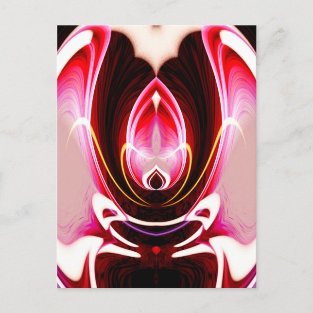 Cartão Postal Computador digital - Abstrato Art moderno (Frente)