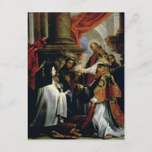 Cartão Postal Comunhão de Sta. Teresa de Ávila c.1670