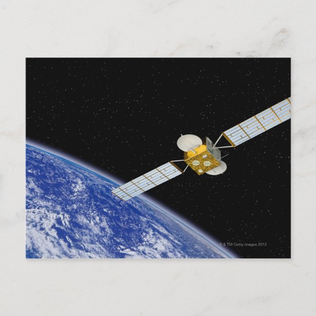 Cartão Postal Comunicação Satellite (Frente)