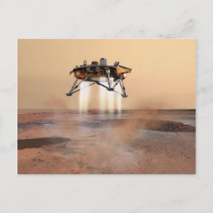 Cartão Postal Conceito Arte de Phoenix Mars Lander