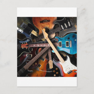 Cartão Postal Conceito de Guitarras Elétricas