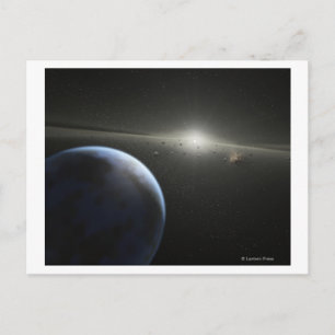 Cartão Postal Conceito do artista de cinta astroide Fotografia