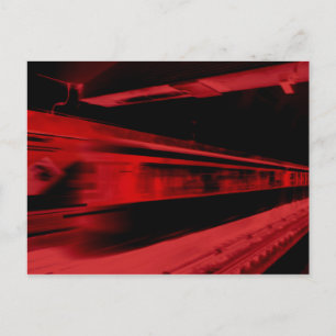 Cartão Postal Conceito moderno e legal de movimento em vermelho
