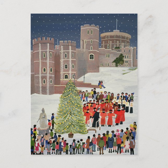 Cartão Postal Concerto de Natal no Castelo de Windsor 1989 (Frente)