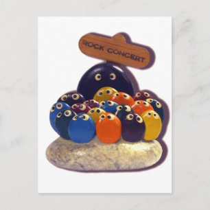 CARTÃO POSTAL CONCERTO DE PEDRA DE ESTIMAÇÃO KITSCH ENGRAÇADO AN