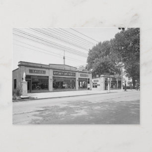 Cartão Postal Concessionária de Automóveis Antiga, 1926