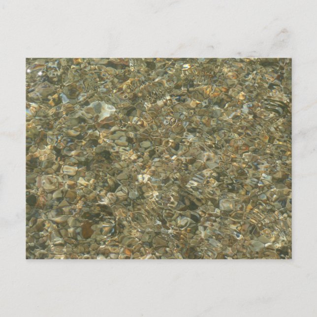 Cartão Postal Conchas Sob Água De Limpeza (Frente)