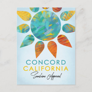 Cartão Postal Concord California Sunshine Viagem