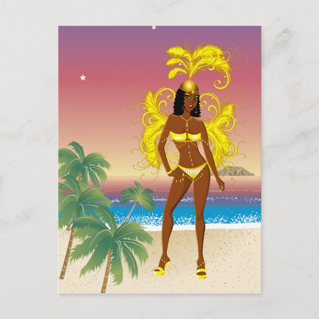 Cartão Postal Concurso de Carnaval, Halloween ou Beleza (Frente)