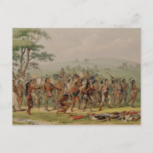 Cartão Postal Concurso Mandan Archery, c.1832