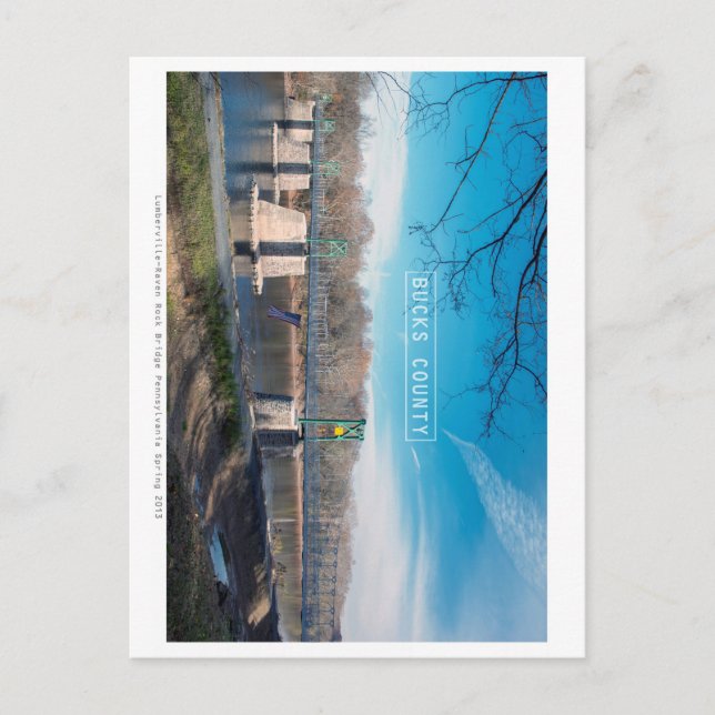 Cartão Postal Condado de Bucks. (Frente)