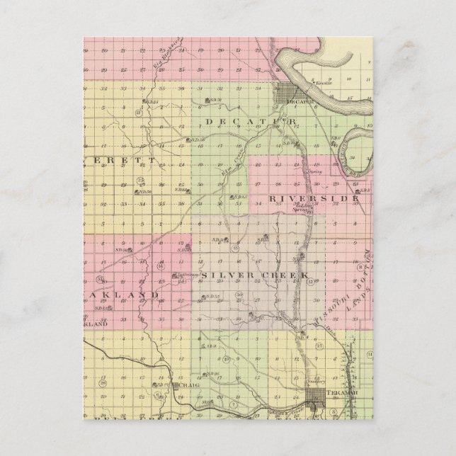 Cartão Postal Condado de Burt, Nebraska (Frente)