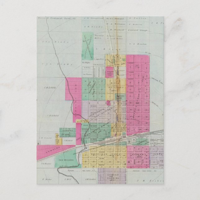 Cartão Postal Condado de Dickinson (Frente)