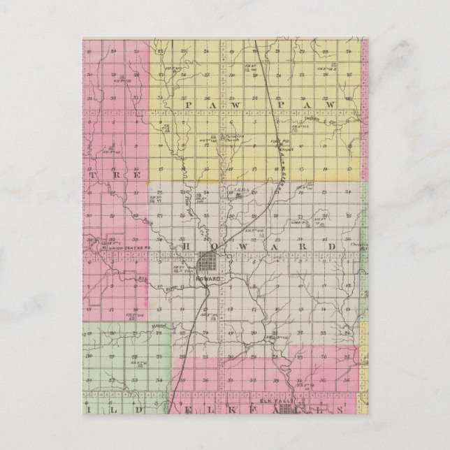 Cartão Postal Condado de Elk (Frente)