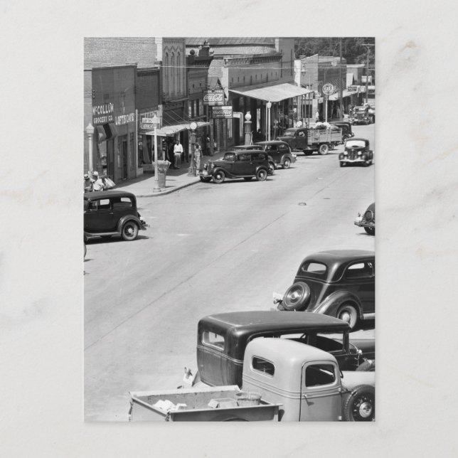 Cartão Postal Condado de Hale, Alabama, 1930 (Frente)