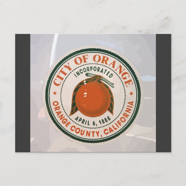 Cartão Postal condado de laranja, ca, EUA (Frente)