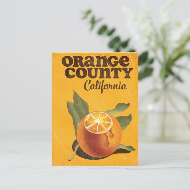 Cartão Postal Condado de Orange Califórnia (Em pé/Frente)