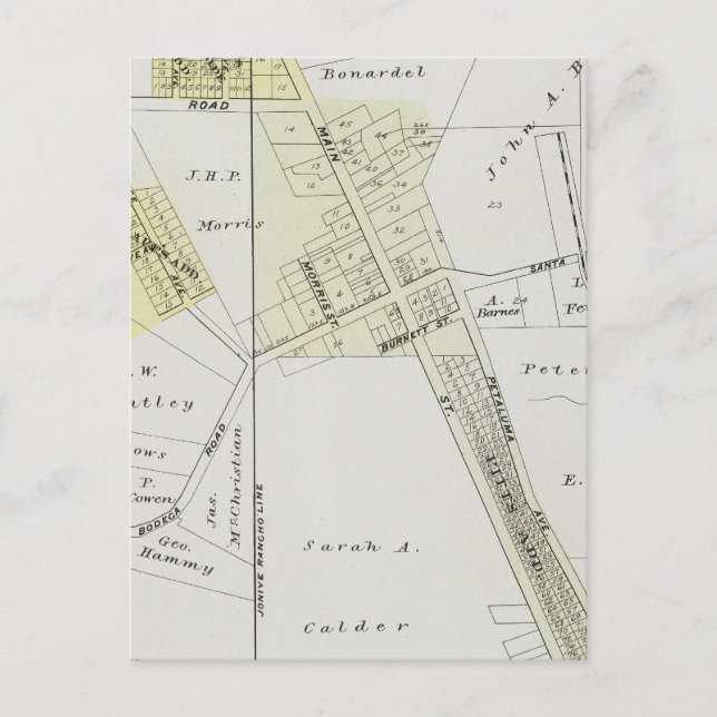 Cartão Postal Condado de Sonoma, Califórnia 12 (Frente)