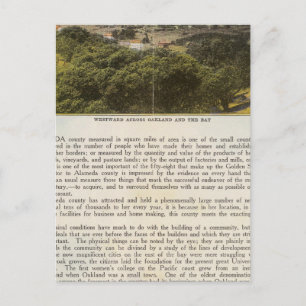 Cartão Postal Condado de Verso Alameda, Oakland e Bay