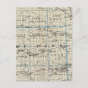 Cartão Postal Condados de Kane, Du Page, e quase todo o Cook