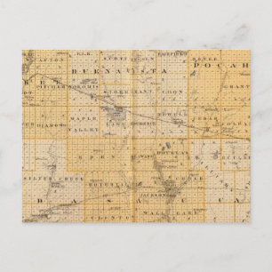 Cartão Postal Condados de Pocahontas, Cherokee