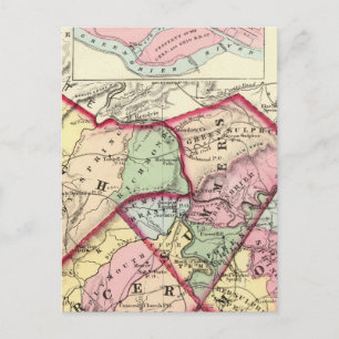 Cartão Postal condados de Raleigh, Mercer, Summers, Monroe