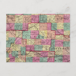 Cartão Postal Condados Stark e Tuscarawas