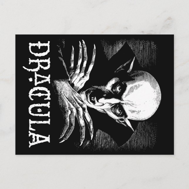 Cartão Postal Conde Dracula Halloween Vampiro (Frente)