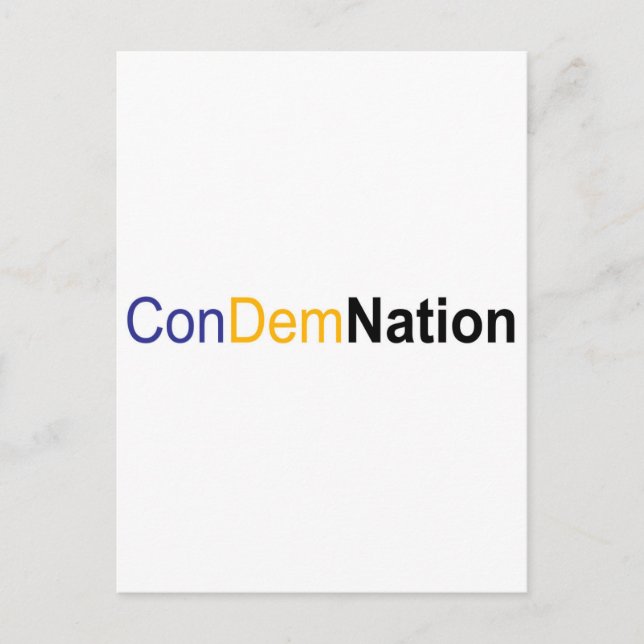 Cartão Postal condenação (Frente)