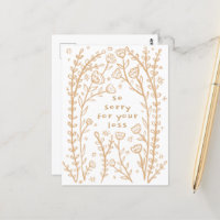 CONDOLÊNCIAS Porquê de esboço branco floral